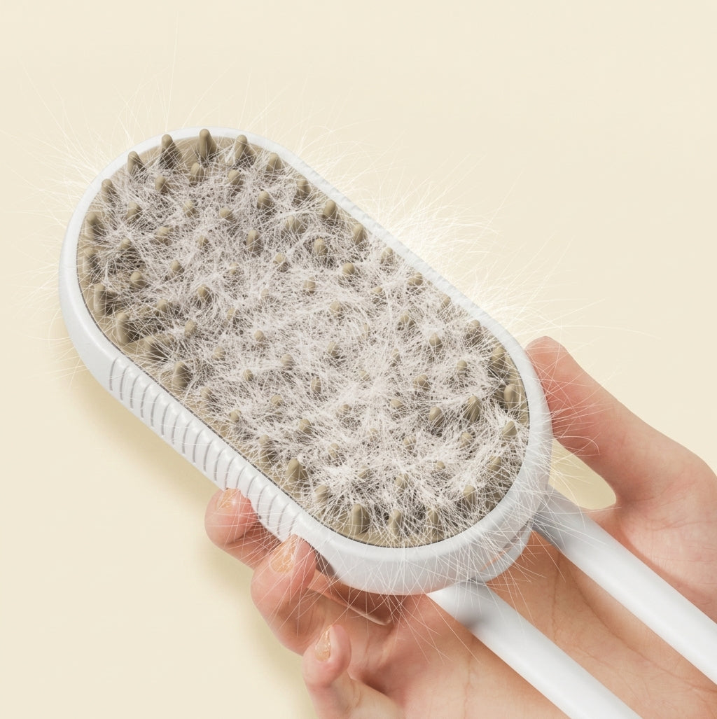 Spoto SteamGlow™ — Steam Brush for Dogs and Cats