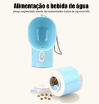 Spoto TravelMate™ — Garrafa de Viagens Portátil 2 em 1 para Água e Comida