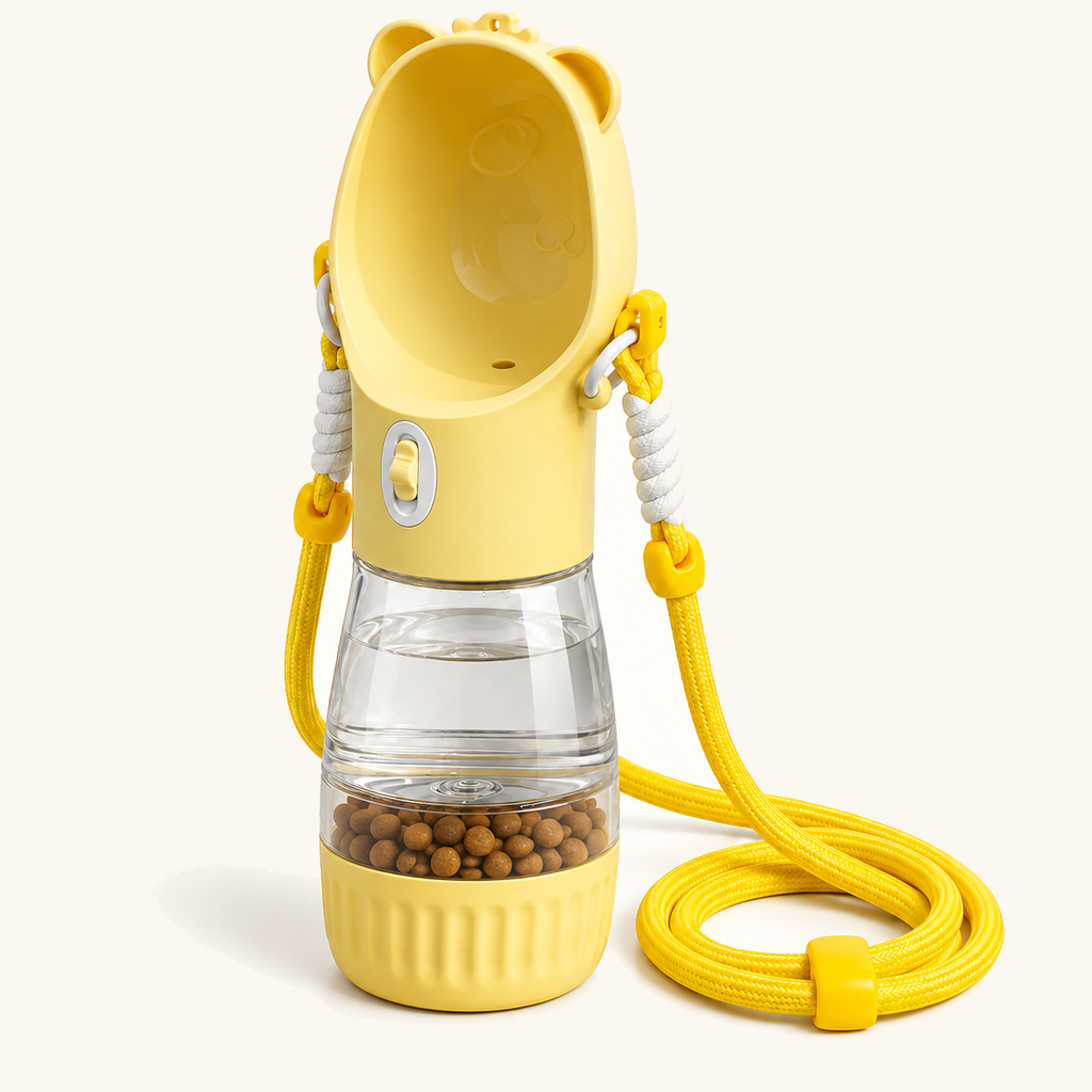 Spoto HydroCarry™ — Garrafa Portátil com Alça para Passeios — hydrocarry amarelo duplo