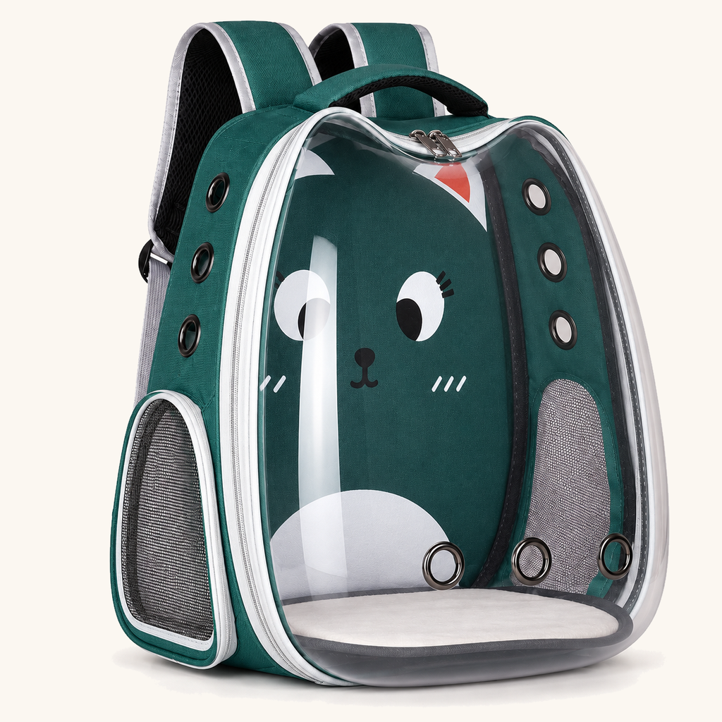 Spoto AirPack™ — Mochila de Transporte Ventilada para Animais — Verde