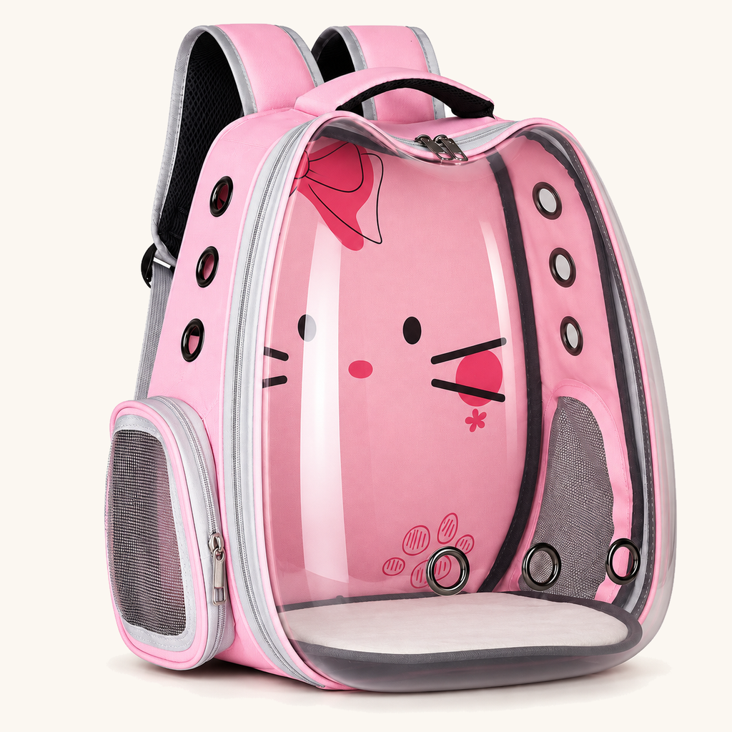 Spoto AirPack™ — Mochila de Transporte Ventilada para Animais — Rosa