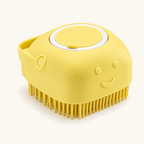 Spoto BathFoam™ — Escova de Silicone com Dispensador de Champô — amarelo coracao