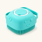 Spoto BathFoam™ — Escova de Silicone com Dispensador de Champô — azul quadrada